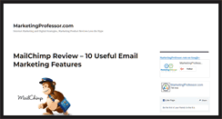Desktop Screenshot of marketingprofessor.com